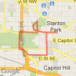 Capitol Hill route map