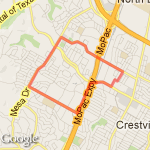 Hill Loop cut off route map