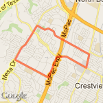 Hill Loop 6 Miler route map