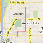 neighborhood regular route map