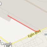 Start line to Bird and back route map