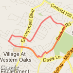 Davis-Beckett-Kayview-Abilene route map