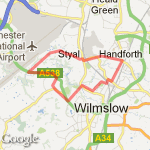 Styal Run route map