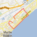 Two Girls Running in the Dark AfterWork route map