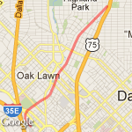 Katy Trail (One Way) - Dallas, TX route map