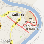 PA Ave & Cal 2.55 route map