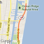 Short Ocean Dr route map