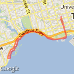 lake front - half marathon route map