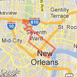 10 Mile from downtown route map