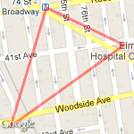 hospital and back route map