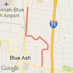 Cooper Ln to Kenwood, stop at Zig Zag route map