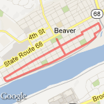 First Annual Turkey Trot route map