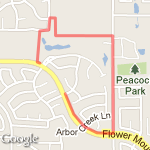 Air Force Test Run route map