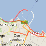 dun laoghaire route map