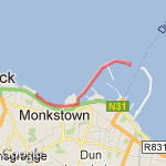 West Pier to Seapoint route map