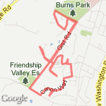 5 Miles Neighborhood route map