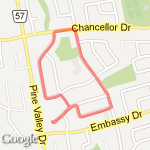 my daily jog route map