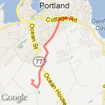 Home to Drillen route map