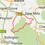 Pott Shrigley  route map