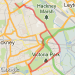 VICTORIA PARK RUN route map