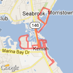 Long Kemah Loop route map