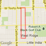 2 mile loop route map