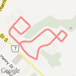 Basic just over 3k run route map