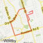 Old Faithful Rossland - Dryden route map