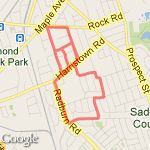 jeff's GR 11/18/12 Bit more than 3mi route map