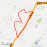 Sholver/Moorside loop route map