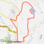 12.91 mile loop route map