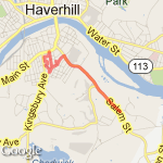 Carters/College route map