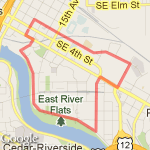 Around TCF Bank route map