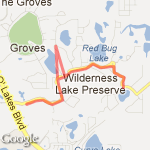 WLP Turkey Trot 5K route map