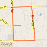 College 3 miler route map