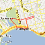 High Park - Lakeshore - Roncesvalles route map