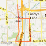 5 mile with Y hill route map