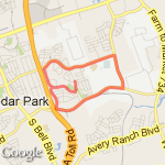 LOCAL 5 mile run route map