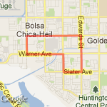 Medium run 2 route map