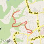 Out and Back 4 miler route map