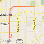 Clague Park route map