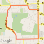 4 Mile Loop route map