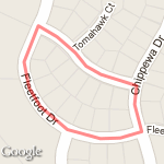 Around My block route map