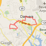 5 miler - near HS route map