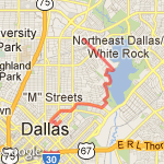 east dallas tour route map