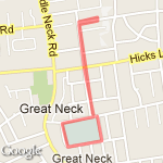 Franklin to Memorial route map