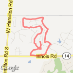 3 mile loop  route map