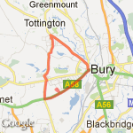 Tottington Loop route map