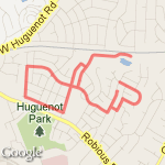 4 mile White Rabbit route map