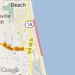 3 miles beach route map